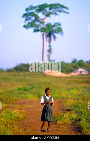 Girl in School Uniform Stock Photo - Alamy