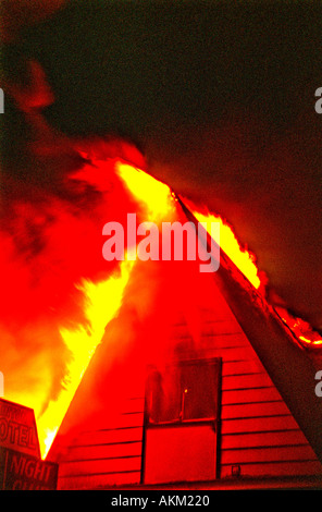 Hotel fire 6 Stock Photo