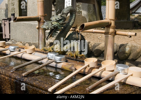 Dragon drinking fountain at Kiyomizu-dera Temple, Kyoto, Japan. Stock Photo