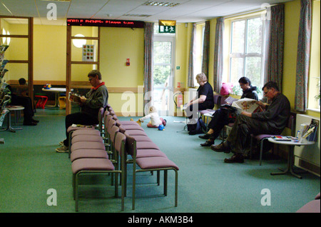 Doctors surgery waiting room England UK Stock Photo