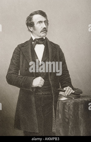David Livingstone, 1813- 1873.  Scottish physician, Congregationalist, pioneer Christian missionary and explorer. Stock Photo