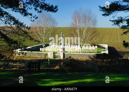 Railway Hollow Cemetery, Somme, France Stock Photo