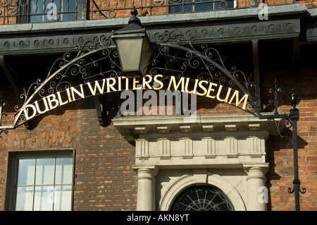 The Dublin Writers Museum is in a restored Georgian building at 18 Parnell Square Dublin Ireland Stock Photo