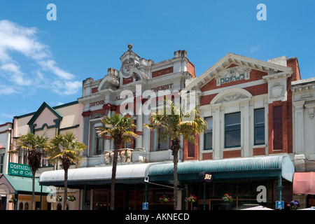 Historic buildings on Victoria Avenue in the town centre, Wanganui, North Island, New Zealand Stock Photo