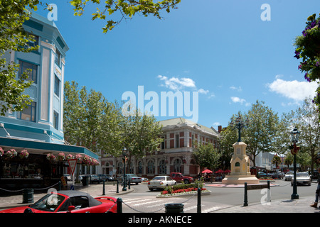 Victora Avenue in the town centre of Wanganui, North Island, New Zealand Stock Photo