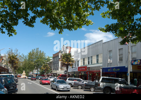 Victora Avenue in the town centre of Wanganui, North Island, New Zealand Stock Photo