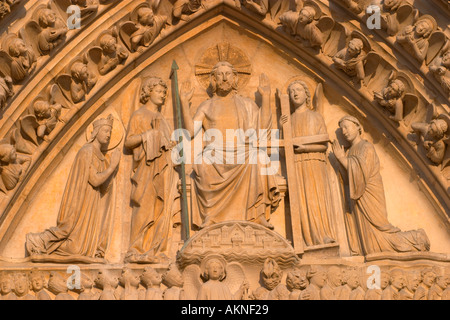 Notre Dame detail Paris France Stock Photo