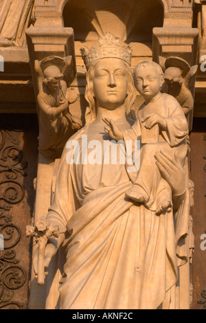 Notre Dame detail Paris France Stock Photo