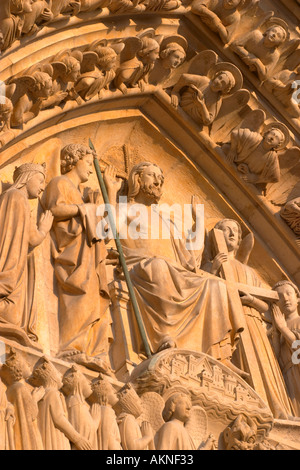 Notre Dame detail Paris France Stock Photo