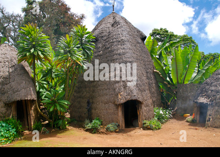 Dorze houses Stock Photo