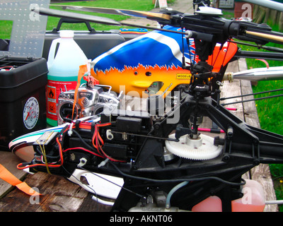 Radio controlled model helicopters Stock Photo