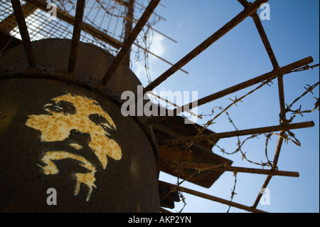 Artwork on Brighton's rusty and collapsed West Pier Stock Photo