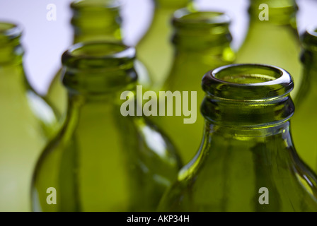 Green Bottles Stock Photo