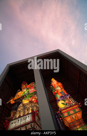 Tachi-nebuta festival goshogawara japan aomori prefecture floats summer ornate traditional tradition Stock Photo