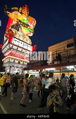 Tachi-nebuta festival goshogawara japan aomori prefecture floats summer ornate traditional tradition Stock Photo