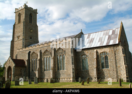 St Helen's Parish Church, Ranworth, Norfolk Broads, England, UK. Stock Photo