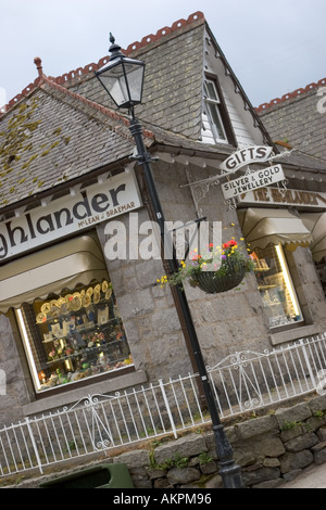 Gift sign at Highlander retail shop Braemar Aberdeenshire Scotland uk Stock Photo