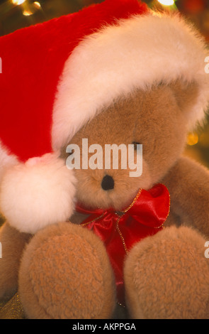 Christmas Teddy close-up Stock Photo