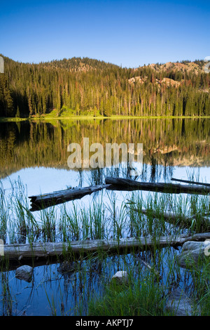 Hindman lake near Stanley Idaho Stock Photo