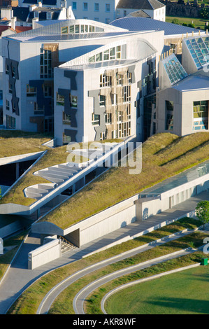 Scotland, Edinburgh. The Scottish Parliament Building at Holyrood Stock Photo
