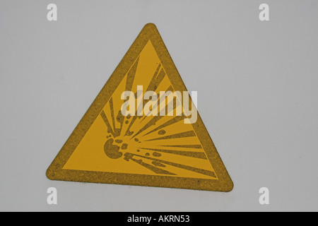 Warning Dynamite Sign Meaning Caution Or Danger Stock Photo - Alamy