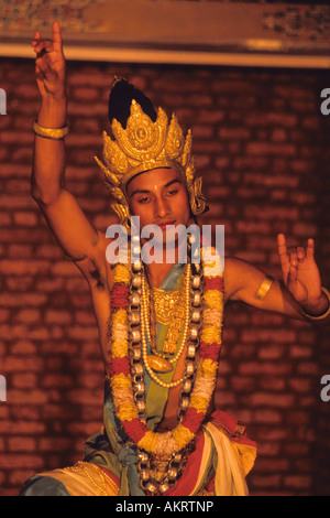 Nepal Kathmandu Kala Mandapa newar temple dancer Stock Photo