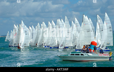 Cowes Week Racing, Cowes, Isle of Wight, England Stock Photo