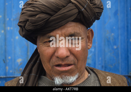 portrait of Hazara man Shia ethnic minority group Kabul Afghanistan Stock Photo