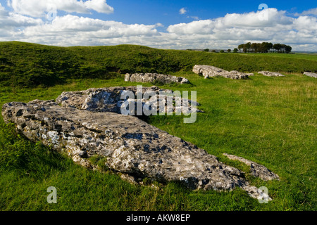 Arbor Low an ancient neolithic stone circle near Youlgreave in the Peak District National Park Derbyshire England UK Stock Photo