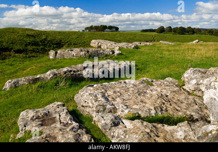 Arbor Low an ancient neolithic stone circle near Youlgreave in the Peak District National Park Derbyshire England UK Stock Photo