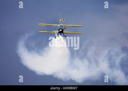 The Utterly Butterly aerobatic display team at Rougham airshow August 2006 in Suffolk, UK Stock Photo