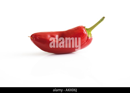 Red Fresno pepper, close-up Stock Photo