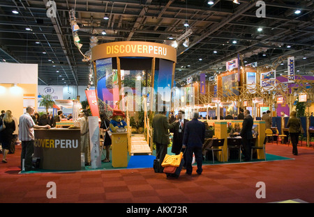 Peru Stand at World Travel Market at EXCEL in London 2007 Stock Photo