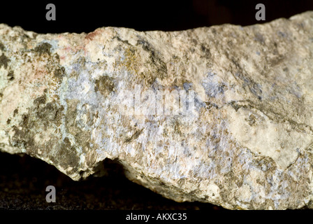 Fluorescent Hydrozincite in Viewed in White Light Stock Photo