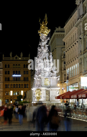 Pestsaeule, Plague column, Graben, Inner city of Vienna, Austria Stock Photo