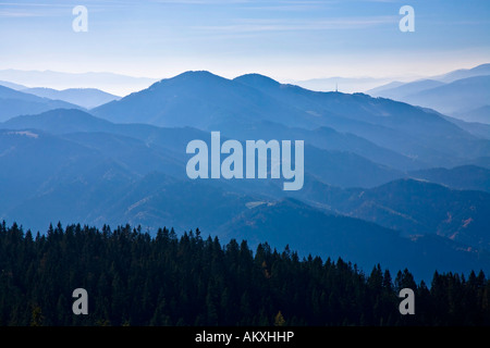 Look at the Mugelkuppe and Hochalpe Styria Austria Stock Photo