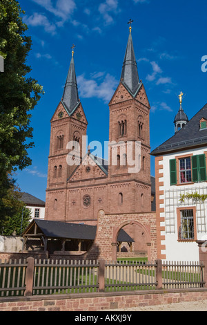 Former benedictine abbey, Seligenstadt, Hessen, Germany. Stock Photo