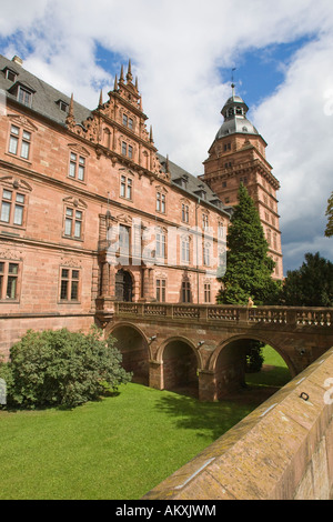 The castle Johannisburg in Aschaffenburg at the river Main, Bavaria, Germany. Stock Photo