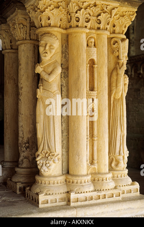 France, Seine Maritime, Saint-Martin de Boscherville, Saint Georges Abbey Stock Photo