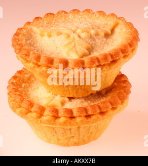 TWO MINCE PIES Stock Photo