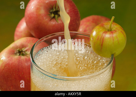 Apple juice Stock Photo