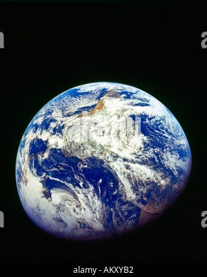 View Of Earth from Space of North America Stock Photo