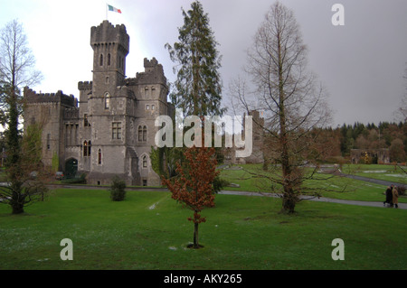 Ashford Castle in Cong Co Mayo in winter light Stock Photo