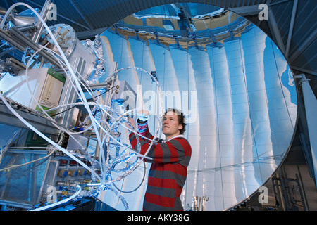 Engineer Lothar Schunk, lab for solar technology, Paul Scherrer Institut, Villigen, Switzerland Stock Photo