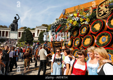 Oktoberfest, Munich beer festival, Bavaria, Germany Stock Photo