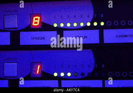 computing server hub network display monitor transmit technology Stock Photo