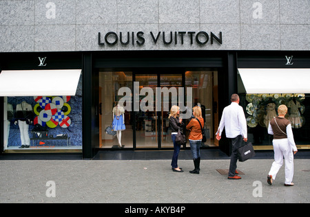 Louis Vuitton store front, Passeig de Gracia, Barcelona Spain