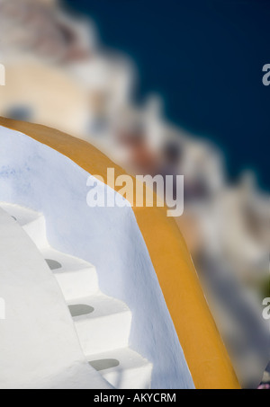 Steps Oia Santorini Greece Stock Photo