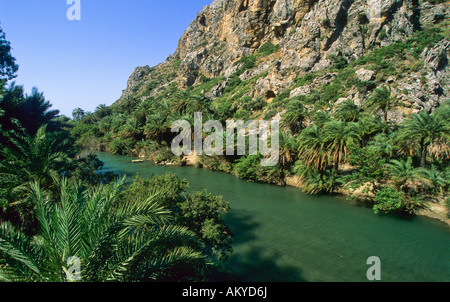 Moni Preveli valley, Crete, Greece Stock Photo