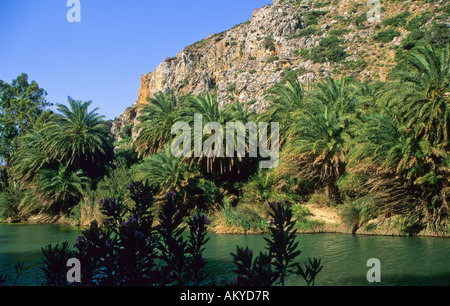 Moni Preveli valley, Crete, Greece Stock Photo